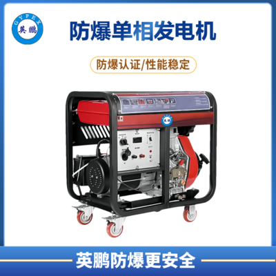 英鹏 防爆小型柴油发电机 单相单缸 5kw