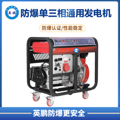 英鹏 防爆小型柴油发电机 双电压切换单缸 5kw